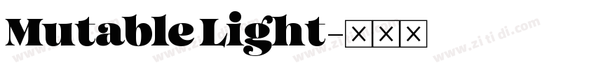Mutable Light字体转换